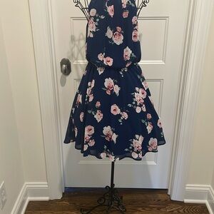Floral Navy Dress
